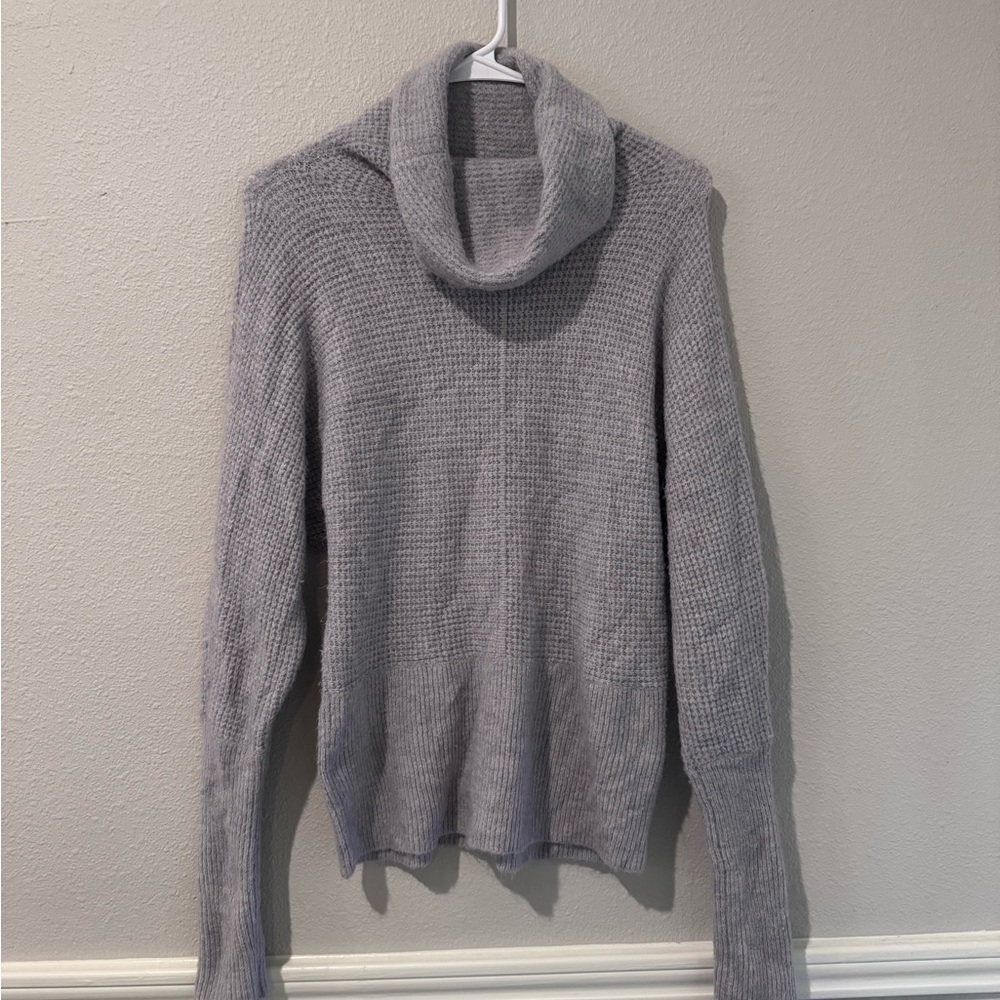 Express Cozy Gray Turtleneck Sweater